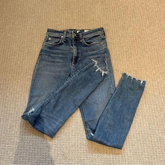 Rag & Bone Nina High-Rise Ankle Skinny Jean - size 23 - Picture 2 of 8